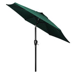 Simple Deluxe 7.5' Patio Umbrella Outdoor Table Market Yard Umbrella With 6 Sturdy Ribs For Backyard, Pool, Garden, Deck, Green