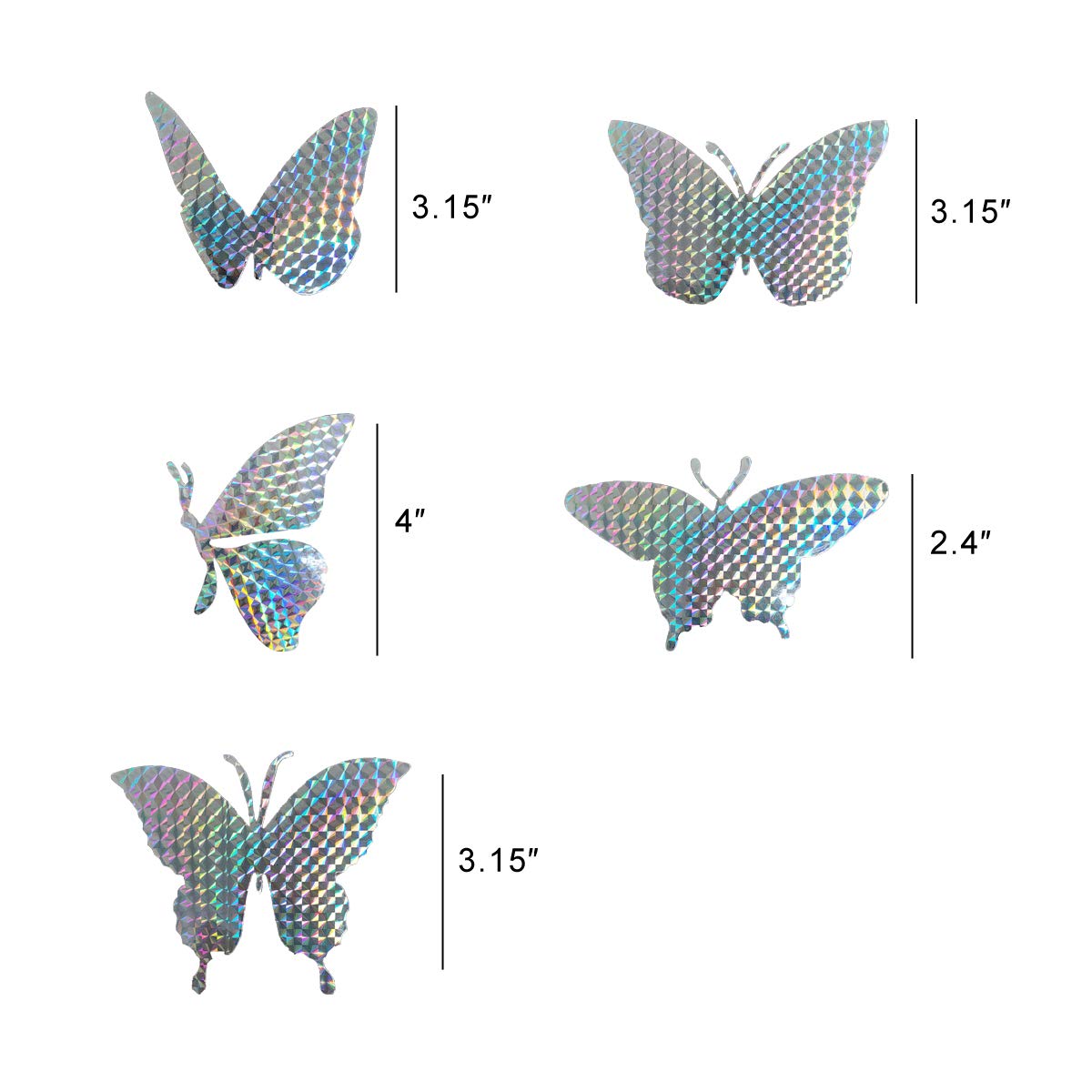 30 Pieces Anti Collision Window Stickers For Birds, Glass Window Decals Clings For Bird Strikes, Stop Birds From Hitting Windows