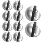 Door Stoppers, Floor Door Stop, Stainless Steel Brushed Nickel Door Stops No Drilling Doorstops Wall Protector With Sound Dampen