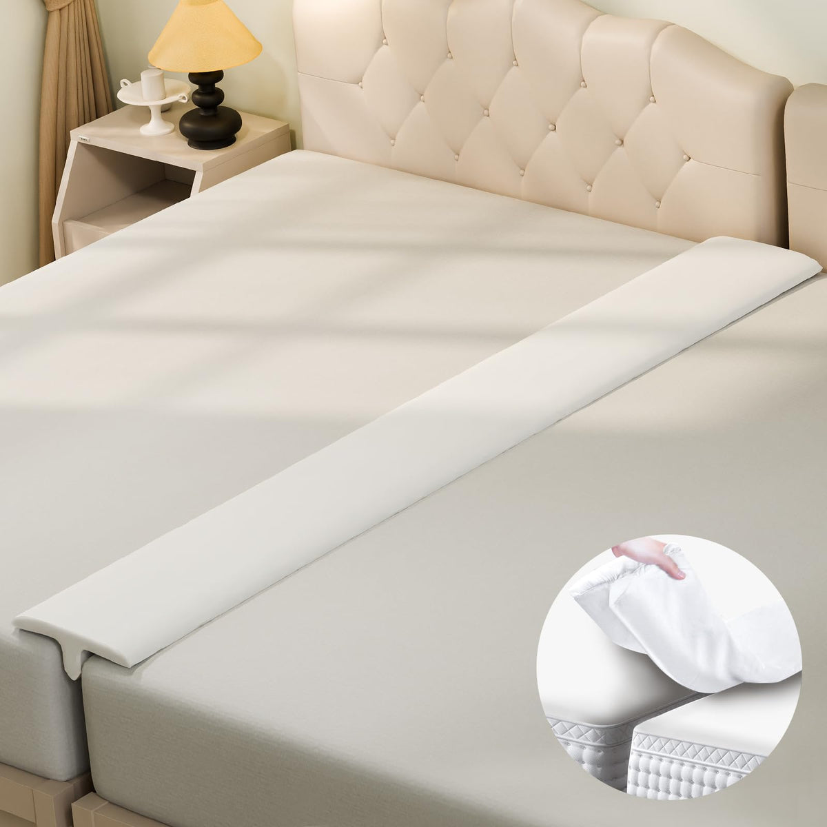 Enitya Split King Gap Filler For Adjustable Bed, Wider Mattress Bridge-Twin/Twin Xl To King Converter,Bed Connector To King Maki
