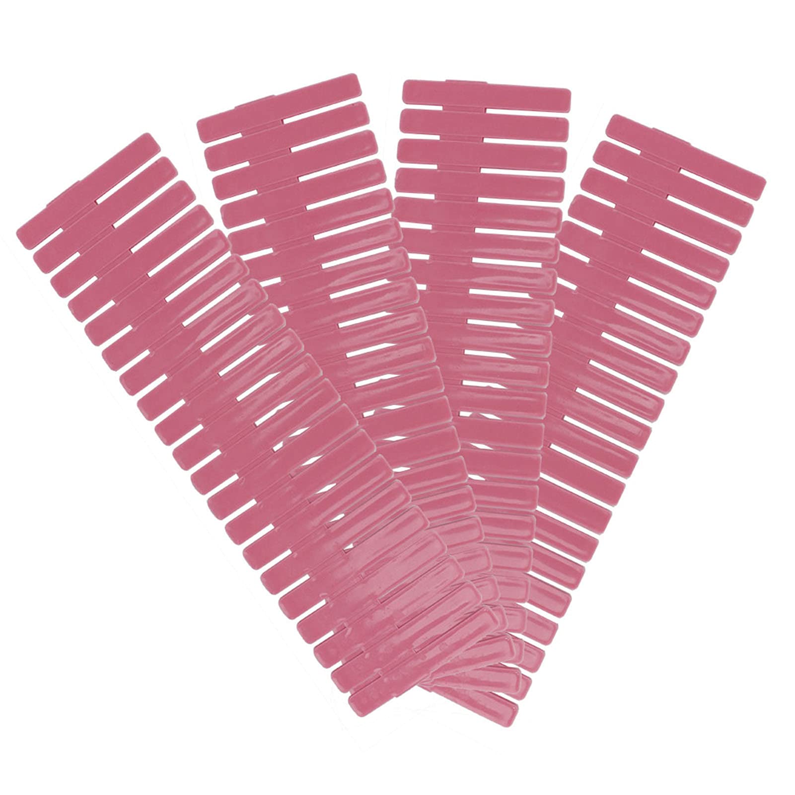 Tyenaza Diy Drawer Organizer, Drawer Dividers, 4Pcs Diy Plastic Drawer Organizer Drawer Dividers Separators(ShortPink)