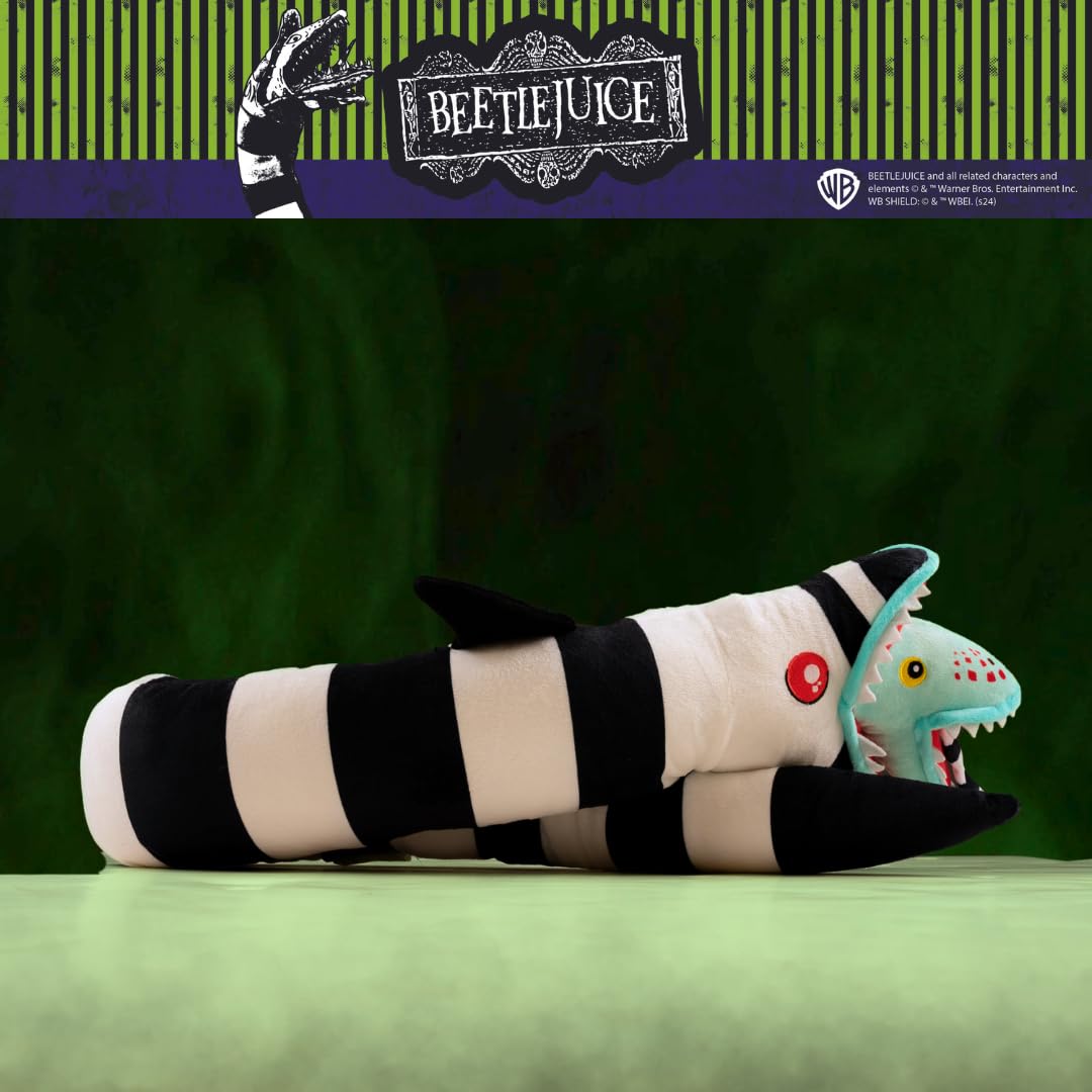 Franco Bedding Super Soft Plush Decorative Throw Cuddle Pillow, Standard, Beetlejuice-Sandworm