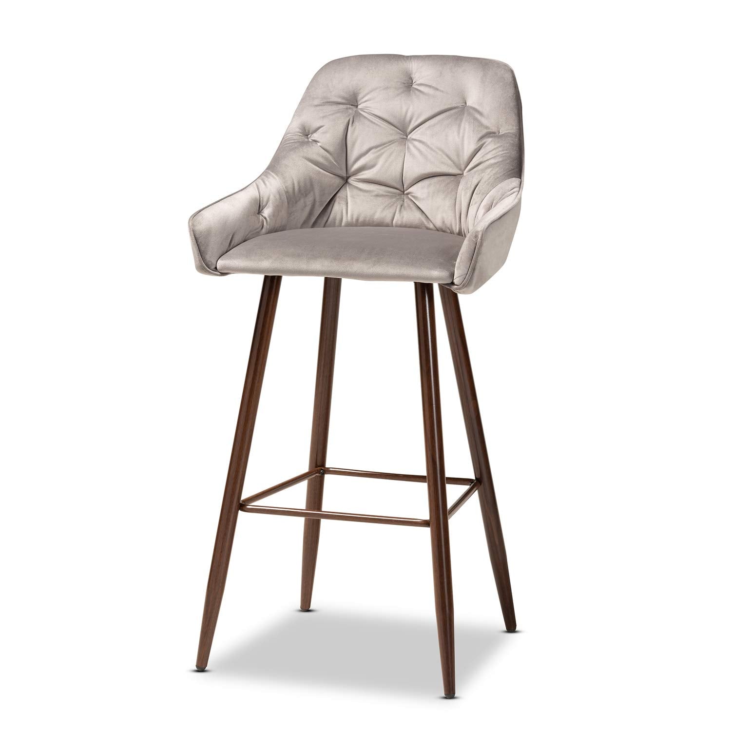 Baxton Studio Catherine 4-Piece Bar Stool Set - Thumbnail 4