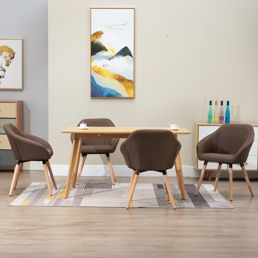 vidaXL 4-Piece Dining Chairs Set - Thumbnail 2