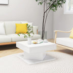 vidaXL White Coffee Table 57x57x30 cm Particleboard