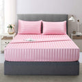 Satin-Silk Sheets Full Size Bed Set, Pink Soft Cooling Deep Pocket Sheets, Hypoallergenic, Wrinkle And Fade Resistant Bedding Se