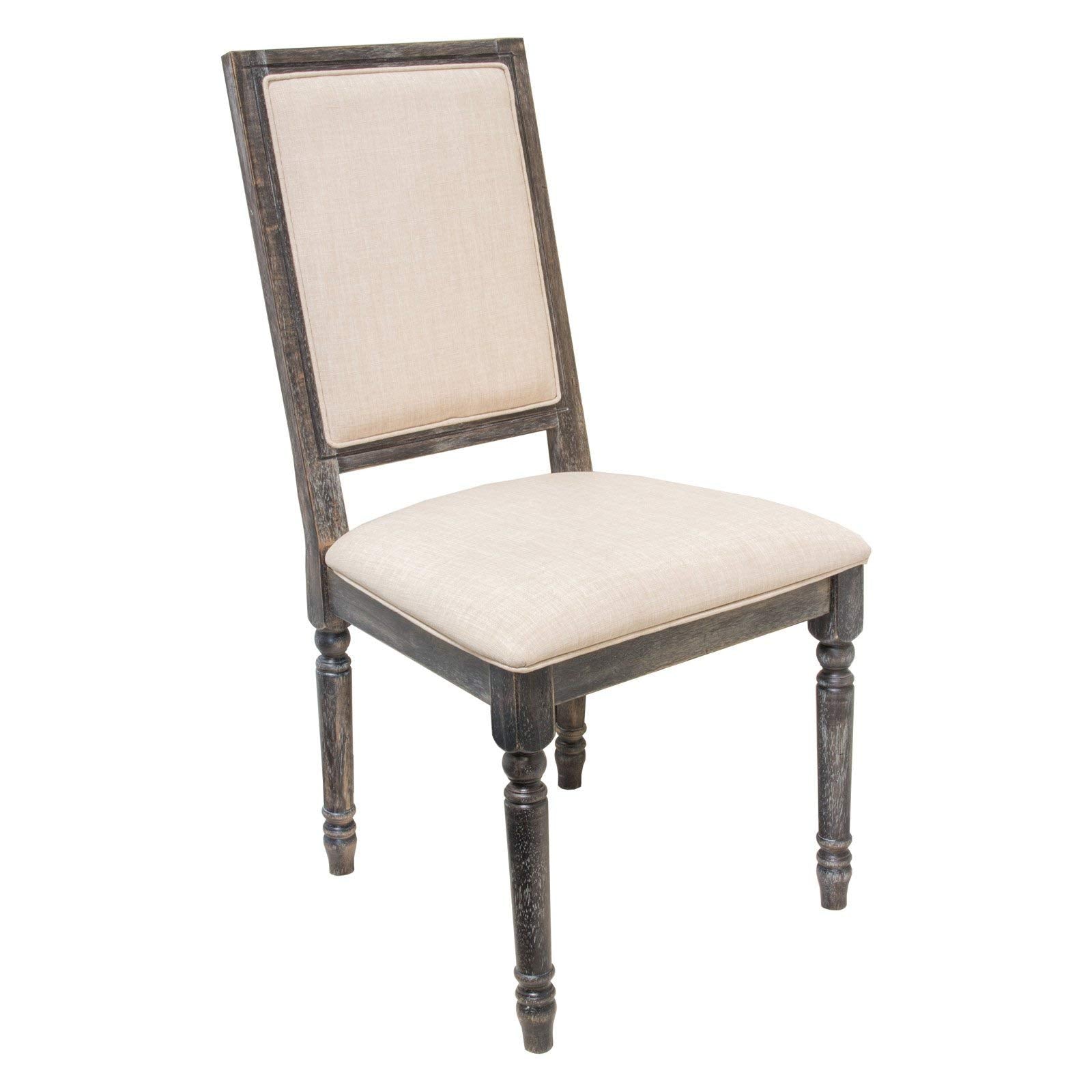 Best Master Furniture Upholstered Dining Chair - Set Of 2, Grey