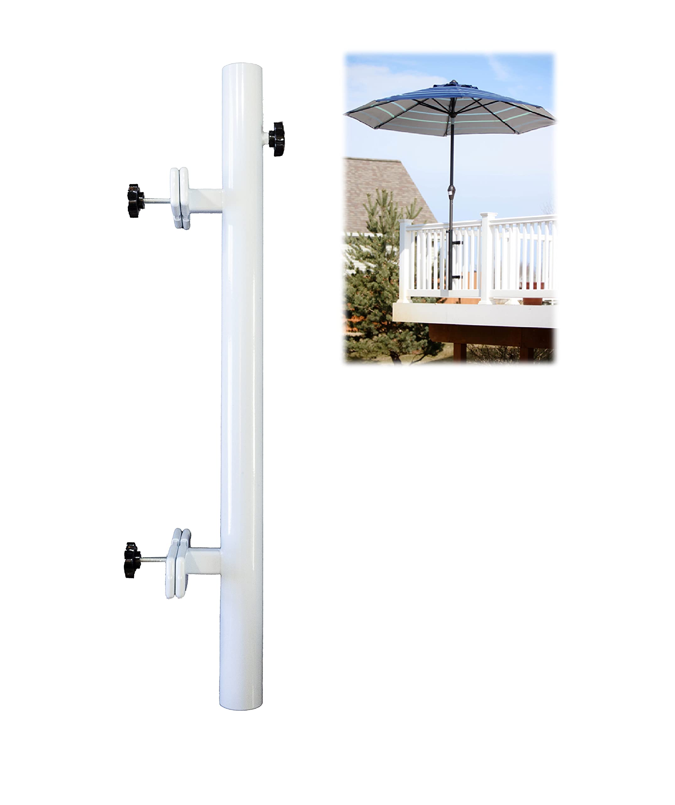 Love Your Deck Patio Umbrella Holder - Easy Installation - Space Saving Umbrella Holder Design - Outdoor Umbrella Base And Mount