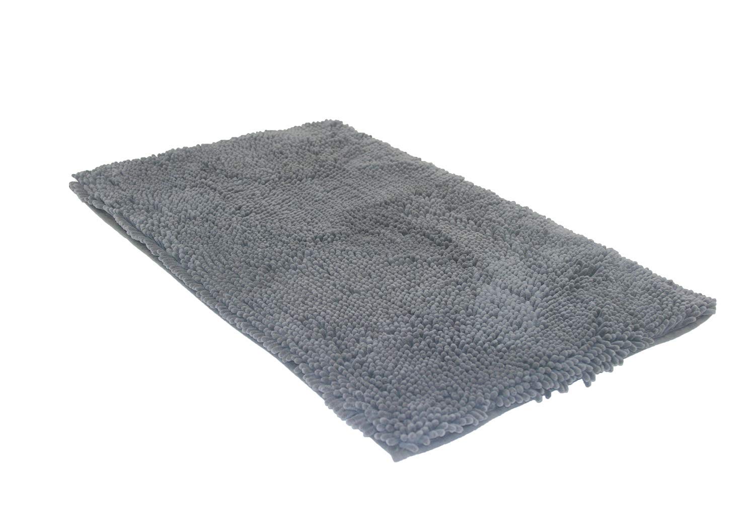 Messy Mutts Microfiber Mat & Drying Towel with Hand Pockets | Super Absorbent Dog Shammy | Soft, Durable Chenille Dog Towel | Sl