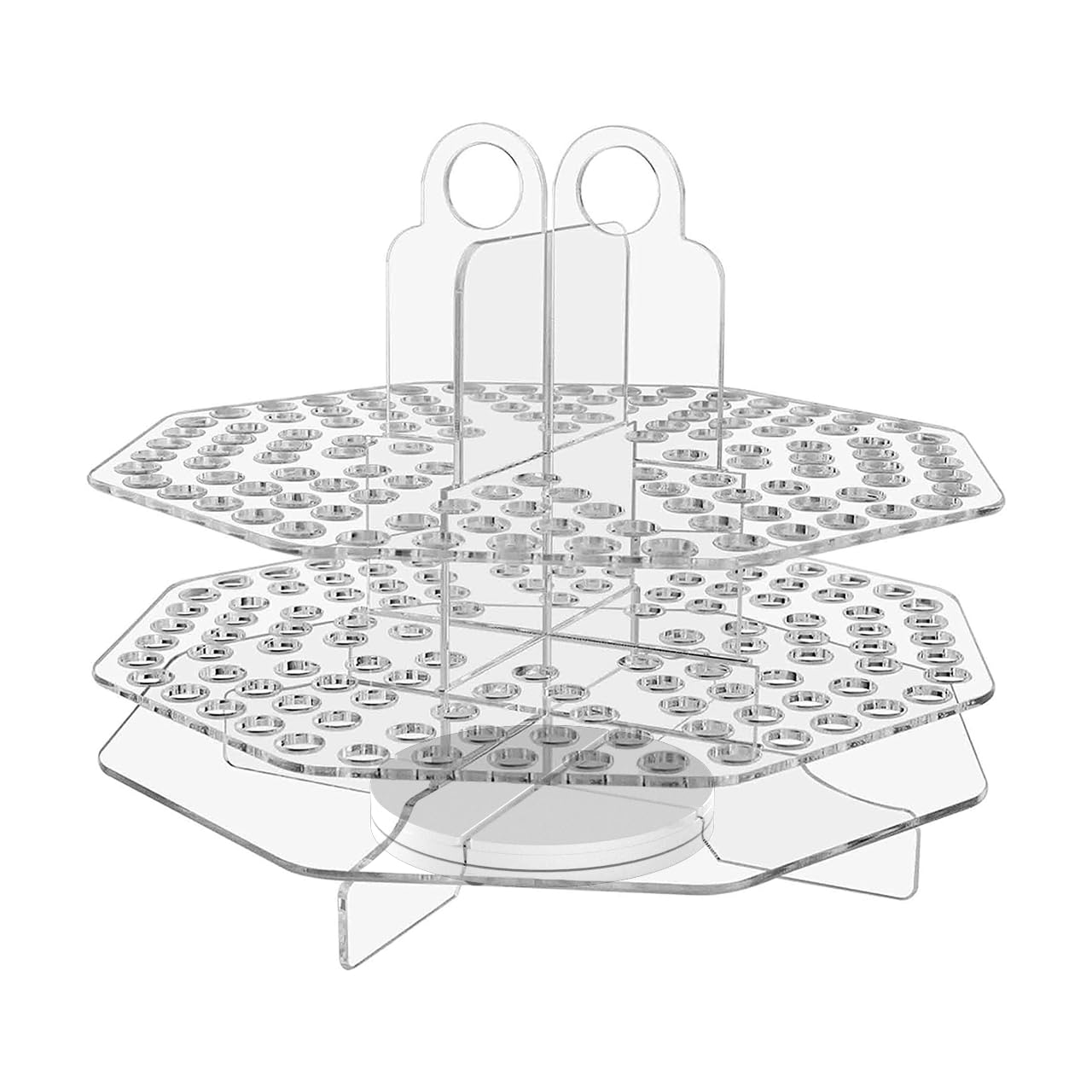 Marketing Holders 120 Slot Pen Holder Clear Acrylic Organizer Tabletop Display Color Pencils Makeup Brushes Utensil Office Craft