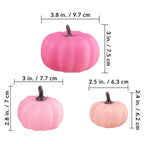 12 Pcs Assorted Small Fall Artificial Pumpkins Faux Pink Pumpkins Decorative Pumpkins Foam Pumpkins For Gifts Fall Wedding Baby