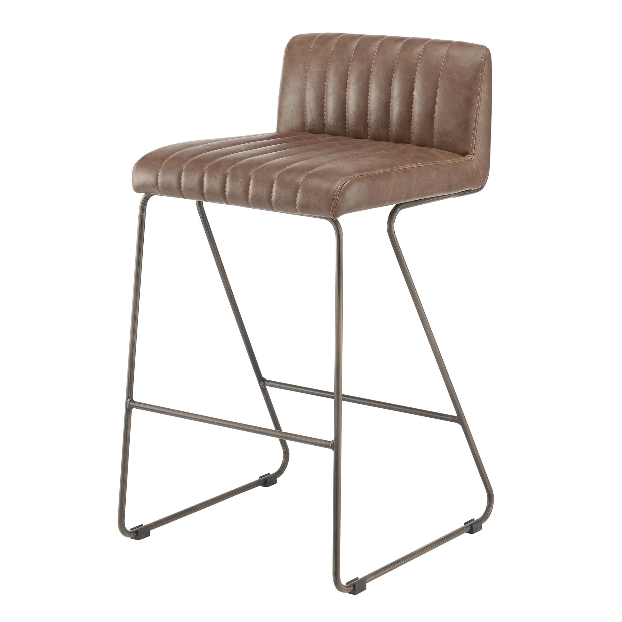 Npd Furniture And More Raoul Pu Counter Stool, Antique Cigar Brown