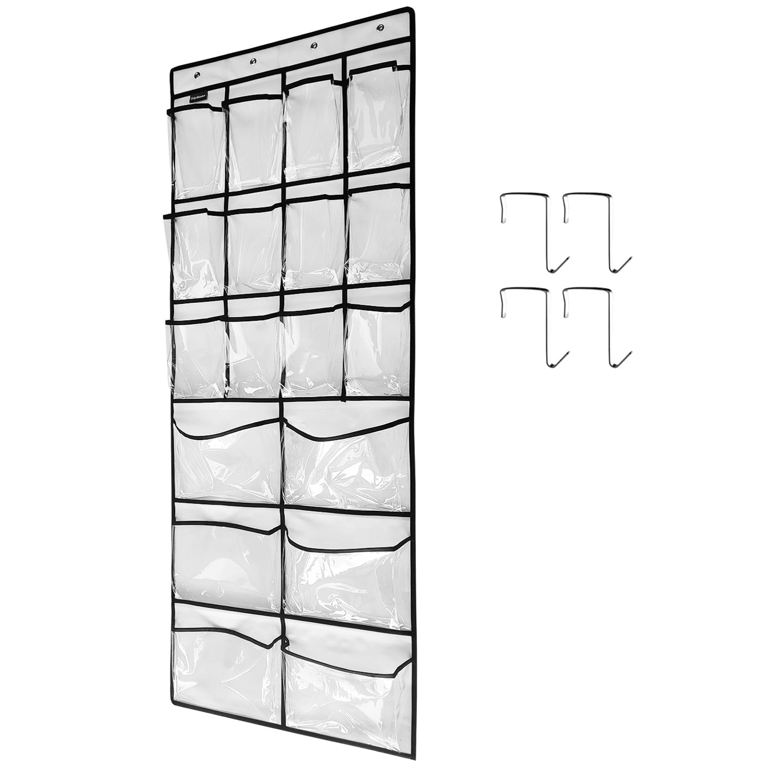 Tidymaster Extra Large Hanging Crystal Clear Over Door Shoe Organizers, Closet Shoe Organizer Shoe Rack Organizer Shoe Storage,