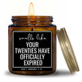 YouNique Designs 30th Birthday Candle Gifts for Women Men, 9 Oz, 30th Birthday Gifts for Her Him, Dirty Thirty 30 Year Old Birth