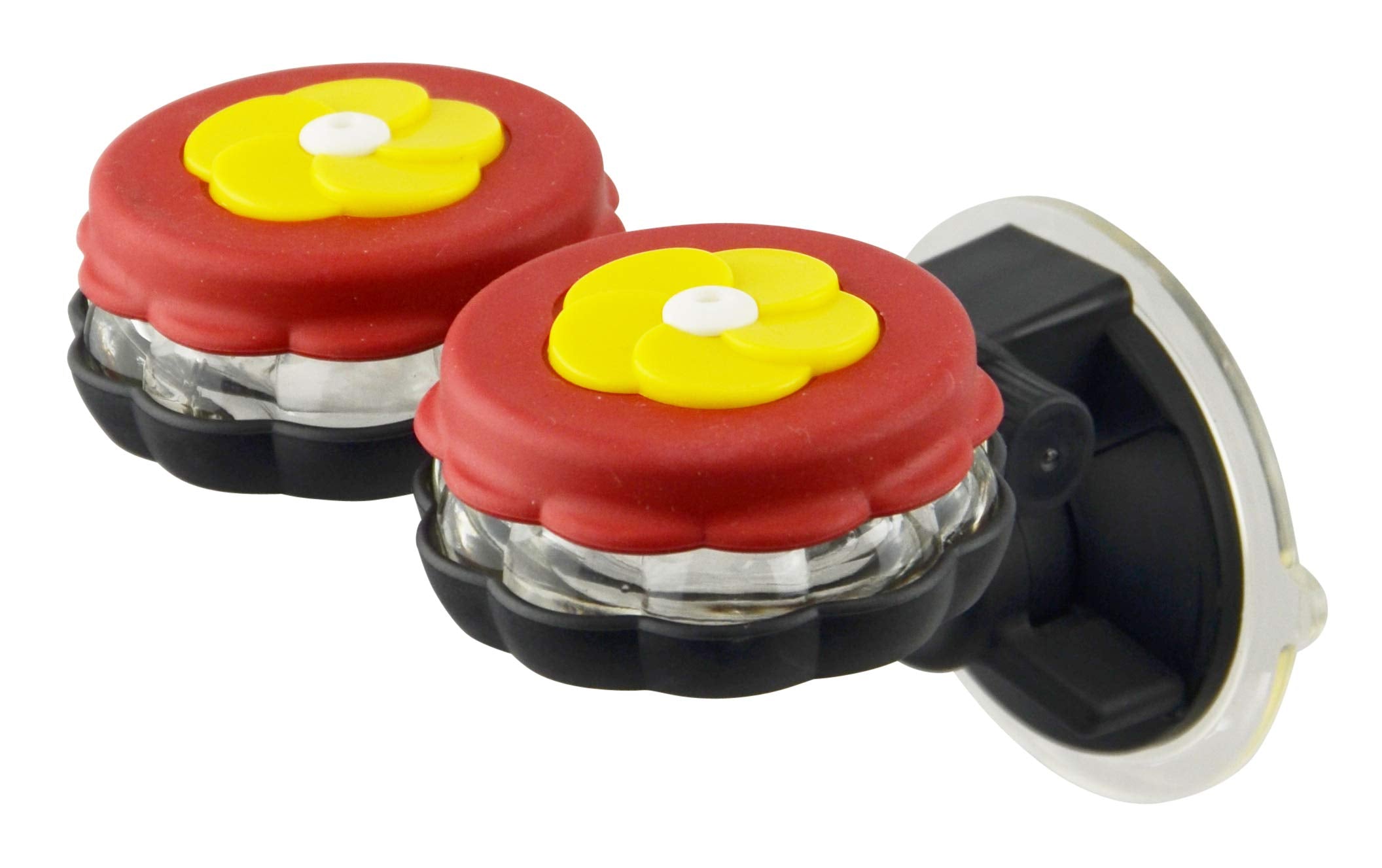 Red Carpet Studios Floral Hummingbird Feeder, Yellow Cups