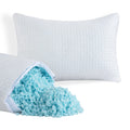 HOMBYS 2 Pcs Extra Firm Bed Pillows for Sleeping, Shredded Memory Foam Pillows King Size, for Side, Back, Stomach Sleepers,40% V