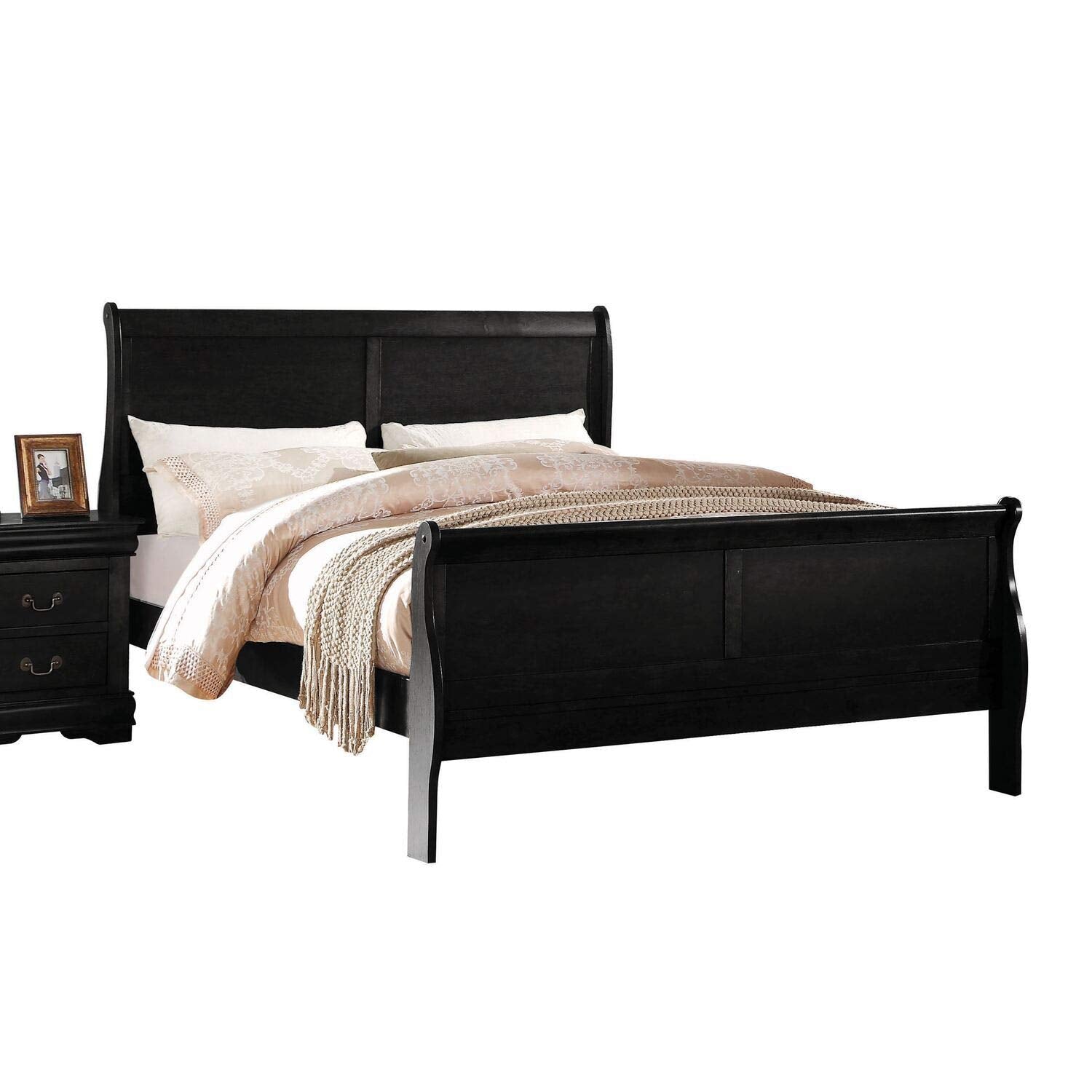 ACME Furniture Louis Philippe Twin Bed, Black