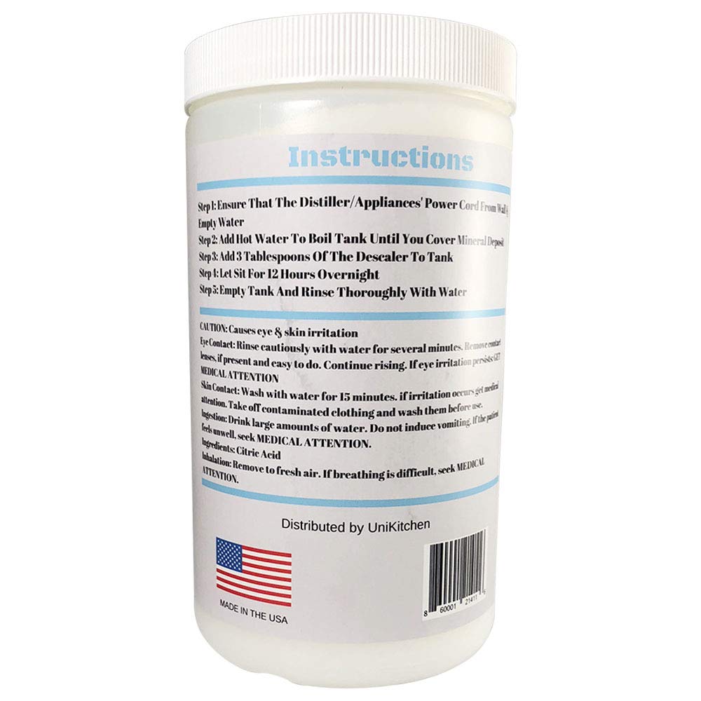 Distiller Cleaner & Descaler (2 Lbs) Citric Acid - Universal Application For Waterwise, Natural & Safe - Deeply Penetrates Limes