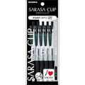 Zebra Sarasa Clip P-Jjs15-Bk5 Gel Ballpoint Pen, 0.4, Black, 5 Pieces
