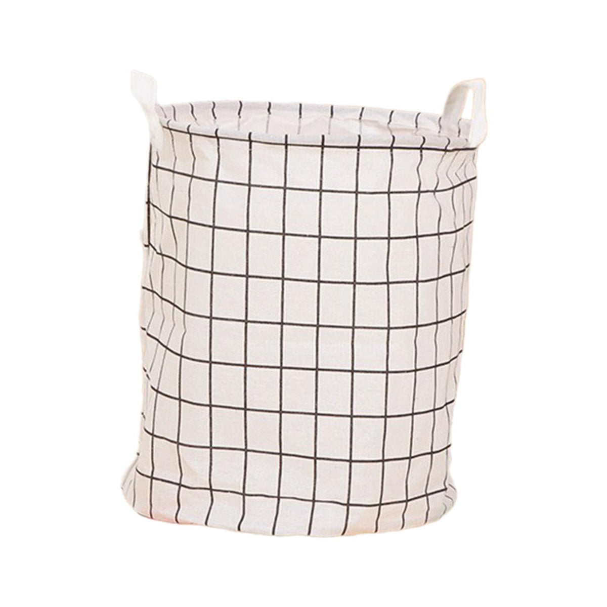 SHOPORA Laundry Hamper Portable Collapsible Storage Basket for Bathroom Bedroom Grid Pattern | Household Supplies & Cleaning | L