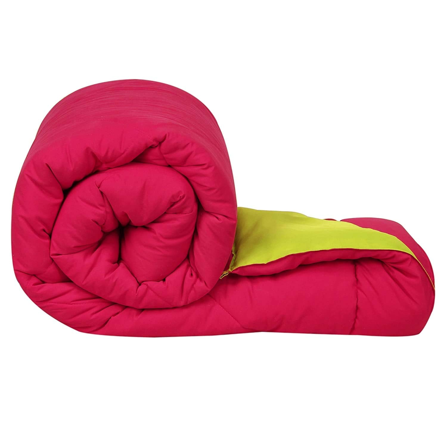 Svt Microfiber 200Tc Comforter (Single_Pink & Green)