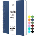 Rettacy Spiral Notebook - B5 College Ruled Notebook With 300 Pages, Journal Notebook For School, Work, Writing, 100 Gsm Premium
