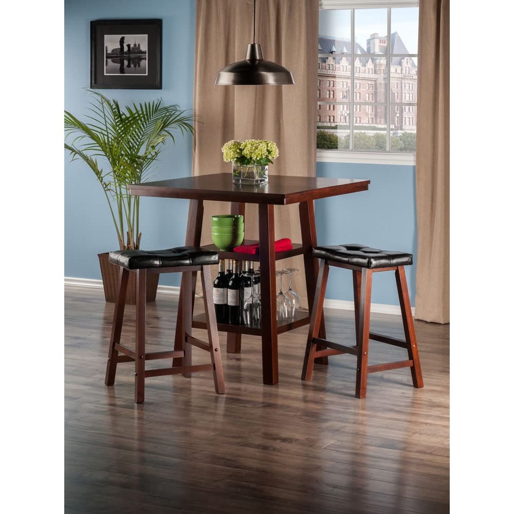 Winsome Orlando Dining, Cushion Seats, Walnut