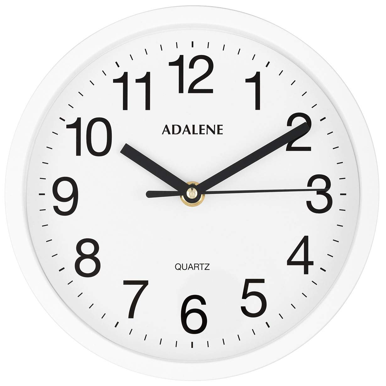Adalene Small Wall Clocks Battery Operated 8 Inch for Living Room D  cor, Modern Decorative Analog Wall Clock Non Ticking, Vinta