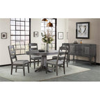 Intercon Foundry 54" Wide Server with 2 Cabinets, 2 Drawers, and Shelf, Brushed Pewter Sideboards