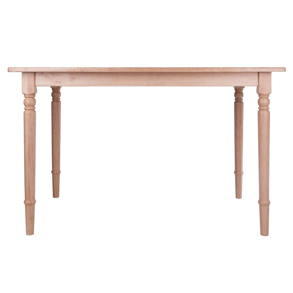 Ergode Wood Ravenna Dining Table - Vintage Charm, Solid Wood, Natural Finish - Seats 4, 47' Width - Farmhouse Style - Easy Assembly - Dimensions: 30.3' H x 47.2' W x 30.3' D