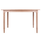 Ergode Wood Ravenna Dining Table - Vintage Charm, Solid Wood, Natural Finish - Seats 4, 47' Width - Farmhouse Style - Easy Assembly - Dimensions: 30.3' H x 47.2' W x 30.3' D