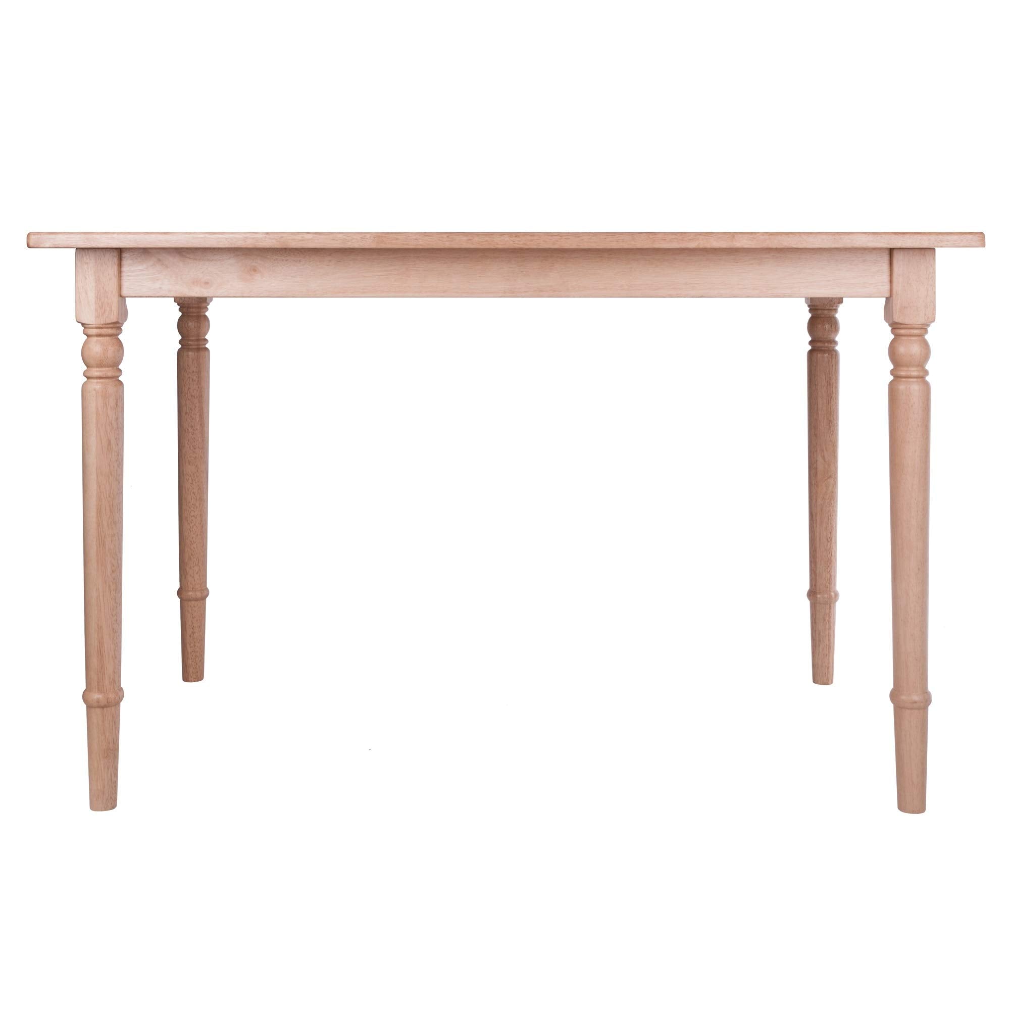 Ergode Wood Ravenna Dining Table - Vintage Charm, Solid Wood, Natural Finish - Seats 4, 47' Width - Farmhouse Style - Easy Assembly - Dimensions: 30.3' H x 47.2' W x 30.3' D