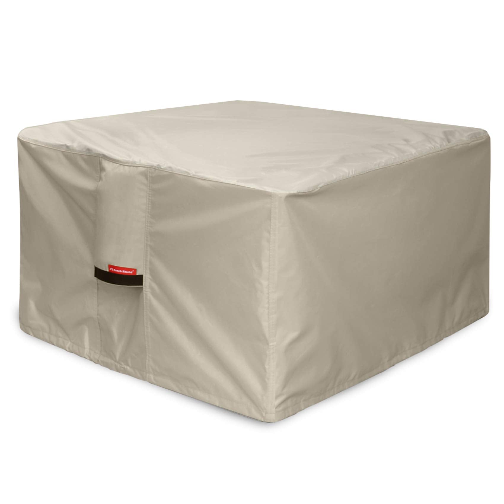 Porch Shield Fire Pit Cover - Waterproof 600D Heavy Duty Square Patio Fire Pit Table Cover Beige - 40 X 40 Inch