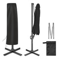 Ackmizz Cantilever Umbrella Cover - Waterproof 420D Oxford Offset Patio Umbrella Covers With Telescopic Pole. Banana Style Paras