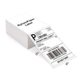 Ryhampaper 4' X 6' Direct Thermal Fanfold Labels - White Shipping Mailing Postage Labels, Perforated, Permanent Adhesive (1 St