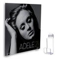 Kalami Vinyl Record Display Shelf 6 Sets Wall Mount with Adhesive Tape, 18 Pcs Clear Acrylic Music Album Cover Holder No Screw f