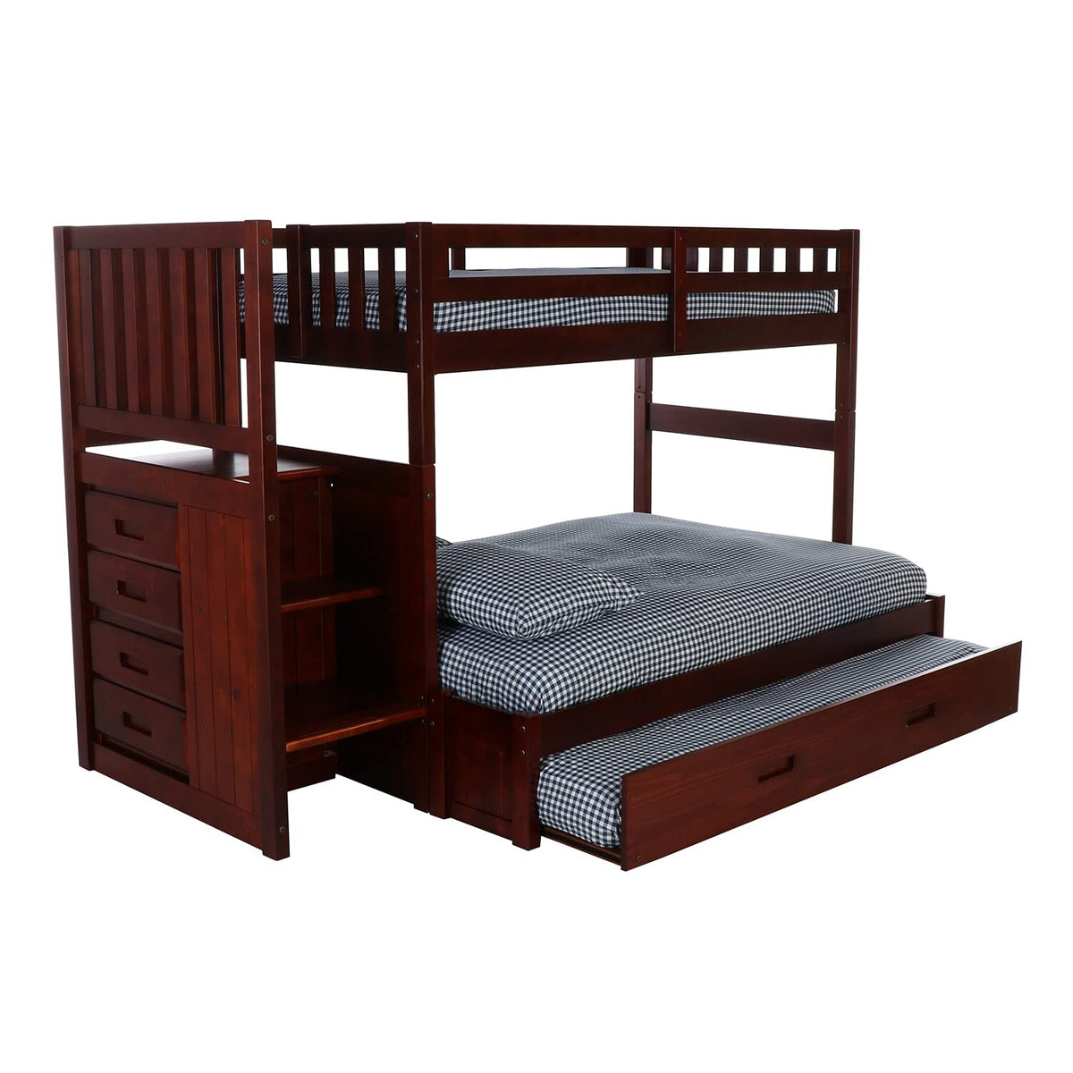 American Furniture Classics 2814-TF-TRUND Bunk, Twin, Rich Merlot