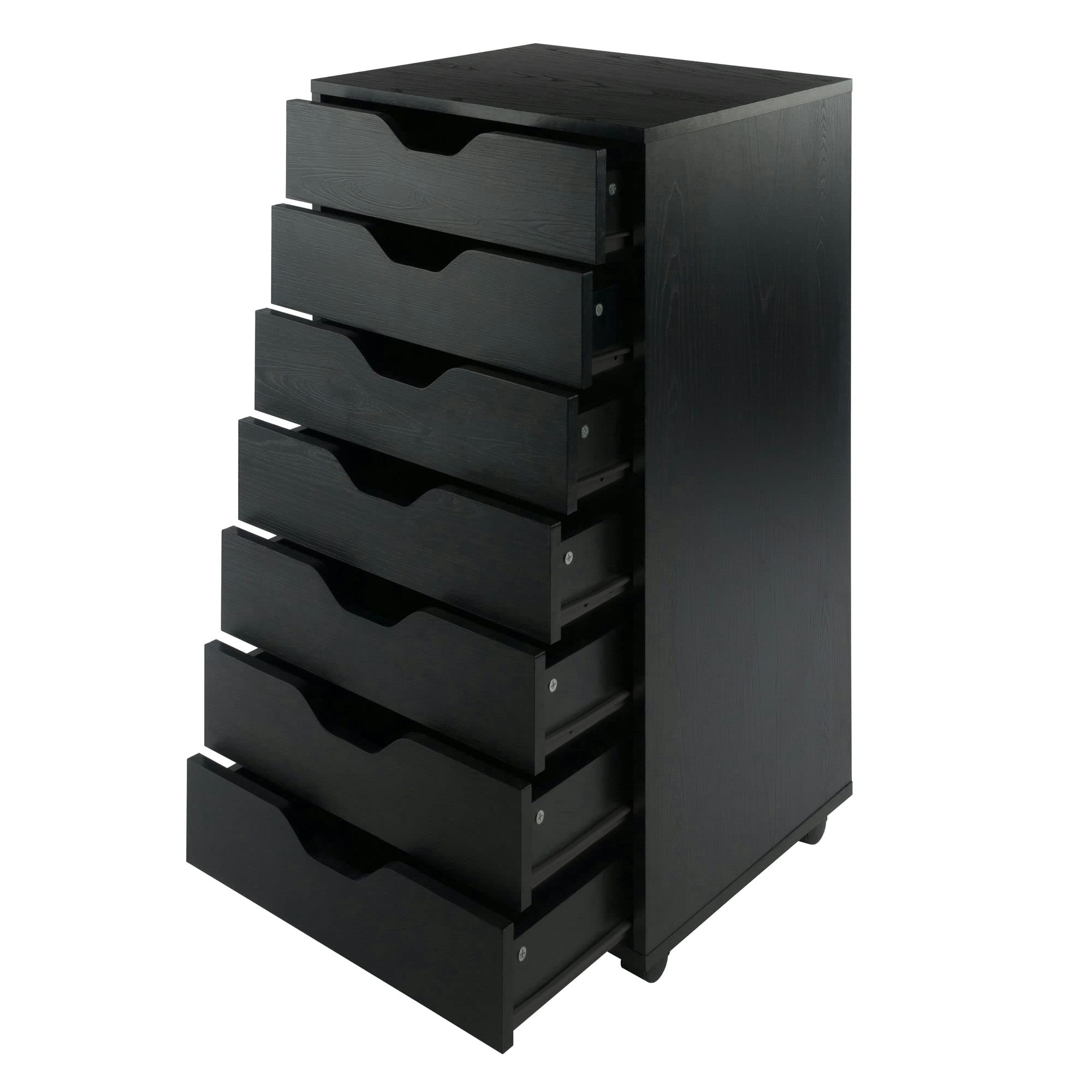 Winsome Wood Halifax Cabinet for Closet/Office Tall/Black