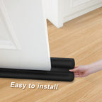 Maxtid Under Door Draft Stopper 36 Inches Black Door Bottom Seal Strip Weather Draft Guard For Bottom Of Doors Gap Filler Interior Door Sweep