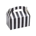 Fun Express Black and White Striped Favor Boxes - Party Supplies - Set of 12
