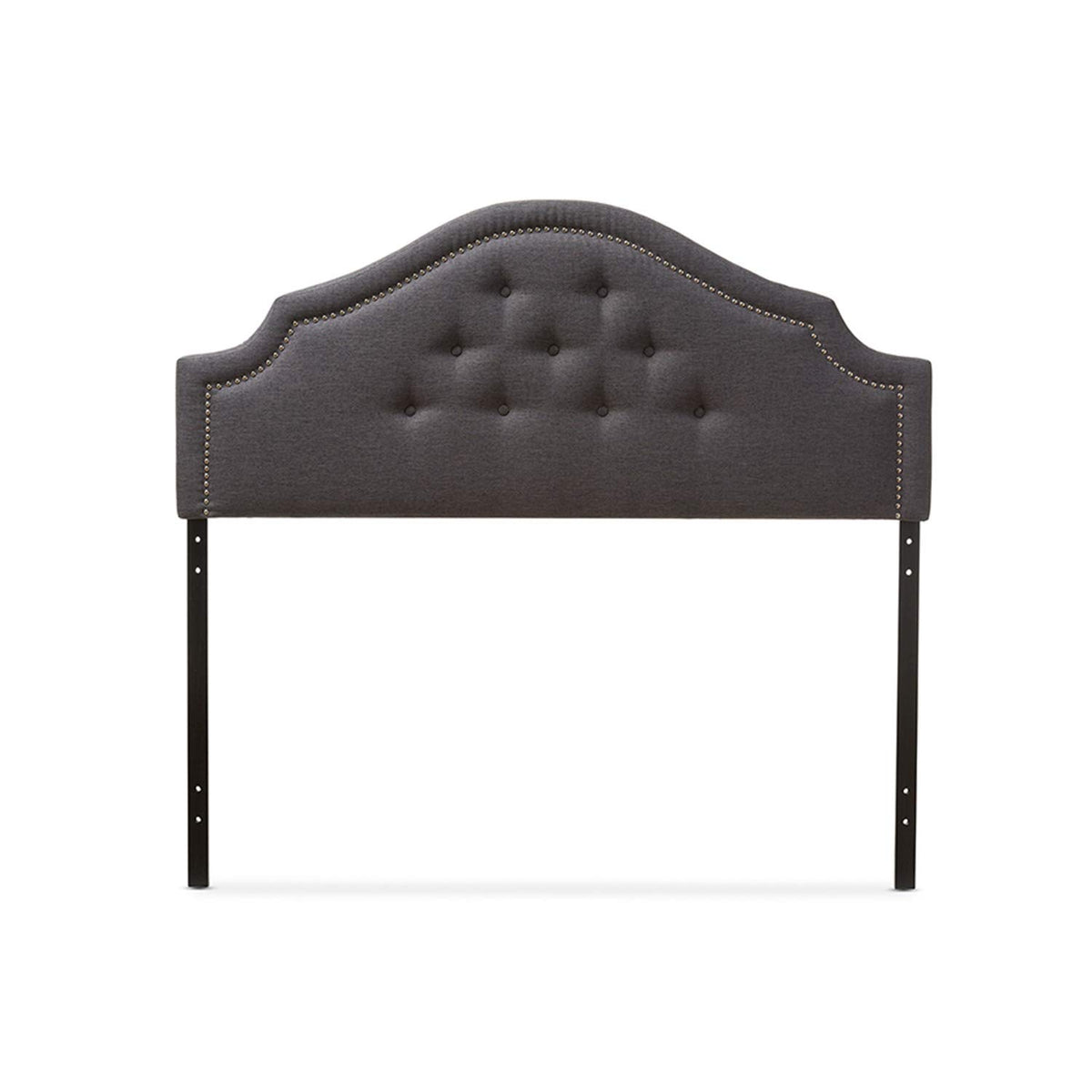 Baxton Studio Cora Modern Upholstered Headboard Grey/Queen