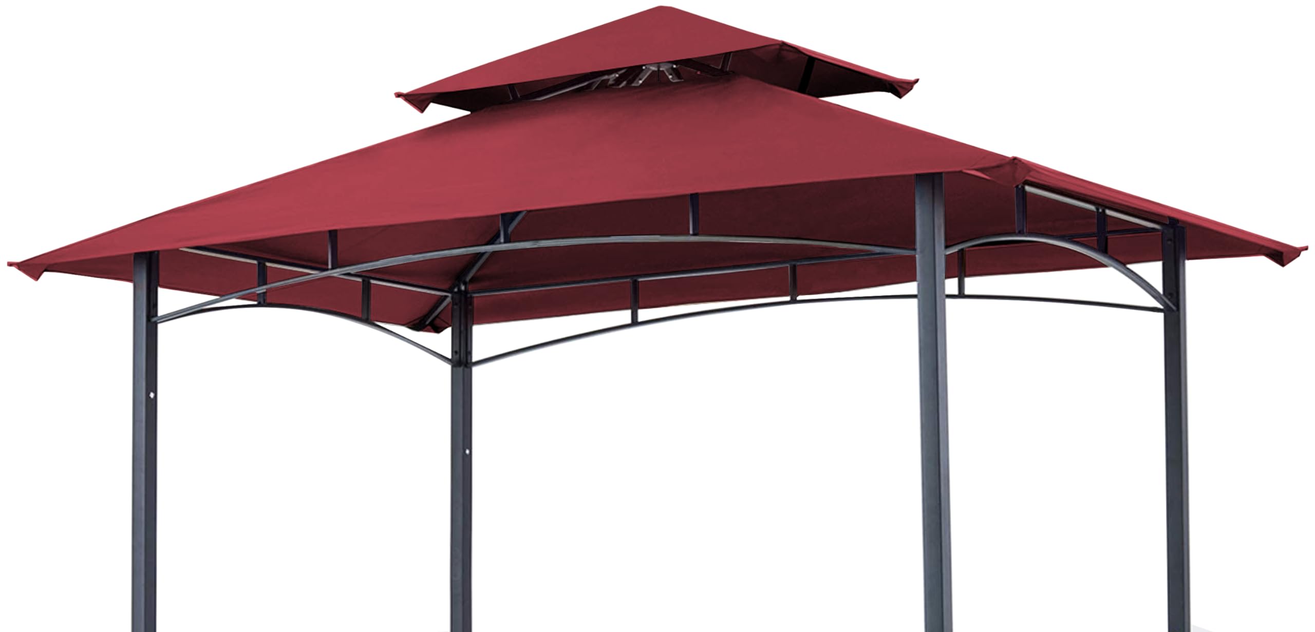 Scocanopy 8X5Ft Replacement Canopy Grill Bbq Gazebo Roof Top, For Gazebo Model L-Gg001Pst-F,(Burgundy)