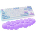 Cloud Wrist Rest Keyboard, Purple Cloud Palm Rest With Pu Leather Memory Foam Cute Keyboard Rest For Wrist Support And Arm Rest,