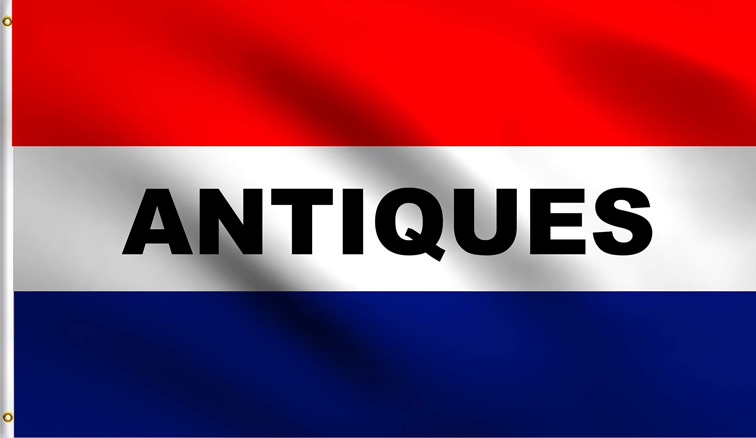 Dmse Antiques Advertising Store Message Commercial Business Flag 3X5 Ft Foot 100% Polyester 100D Flag Uv Resistant (3' X 5' Ft F