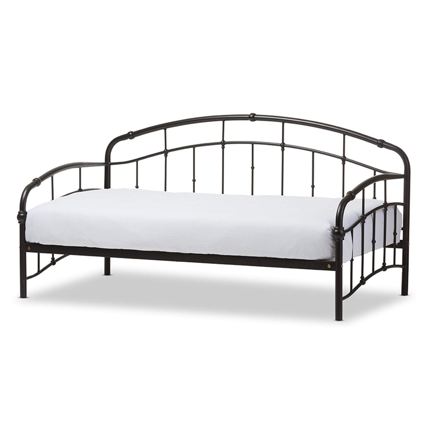 Baxton Studio Olsen Twin Metal Daybed In Antique Bronze