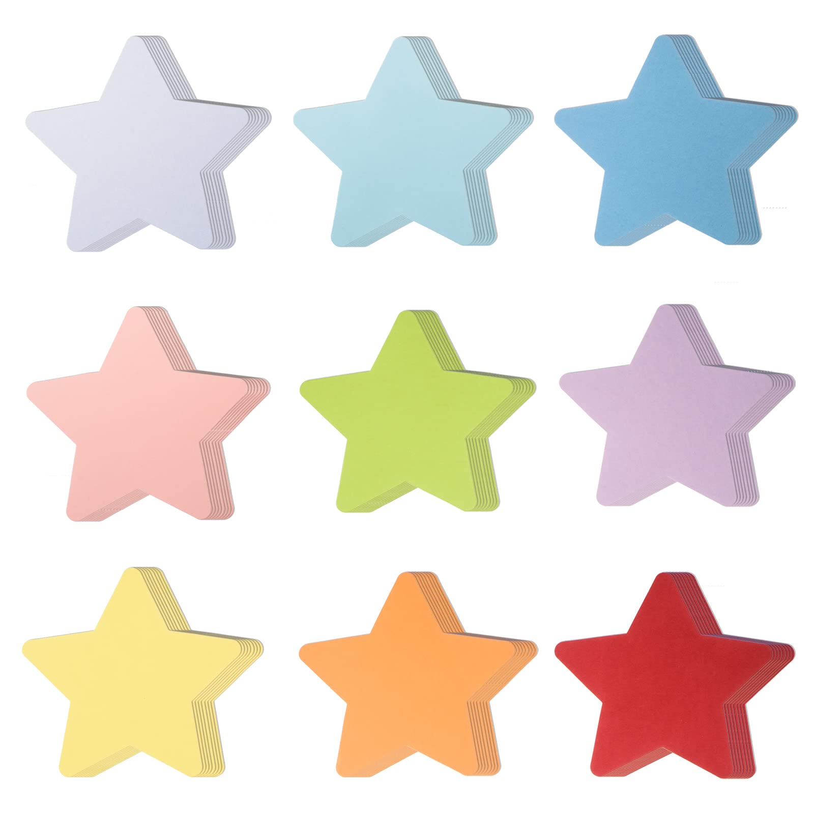 72 Pieces Large Star Cut Outs Paper Stars Shapes Assorted Color Star Cutouts Classroom Decoration Star Die Cuts For Diy Kids Cra