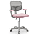 Giantex Kids Desk Chair, Children Computer Chair with Wheels and Y-Shaped Lumbar Support, Mesh Kids Office Chair, Height Adjusta