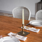 12 Pcs Natural Beeswax Spiral Taper Candles, Dripless Short Candle Sticks For Dinner Wedding Party Christmas Home Decorations -