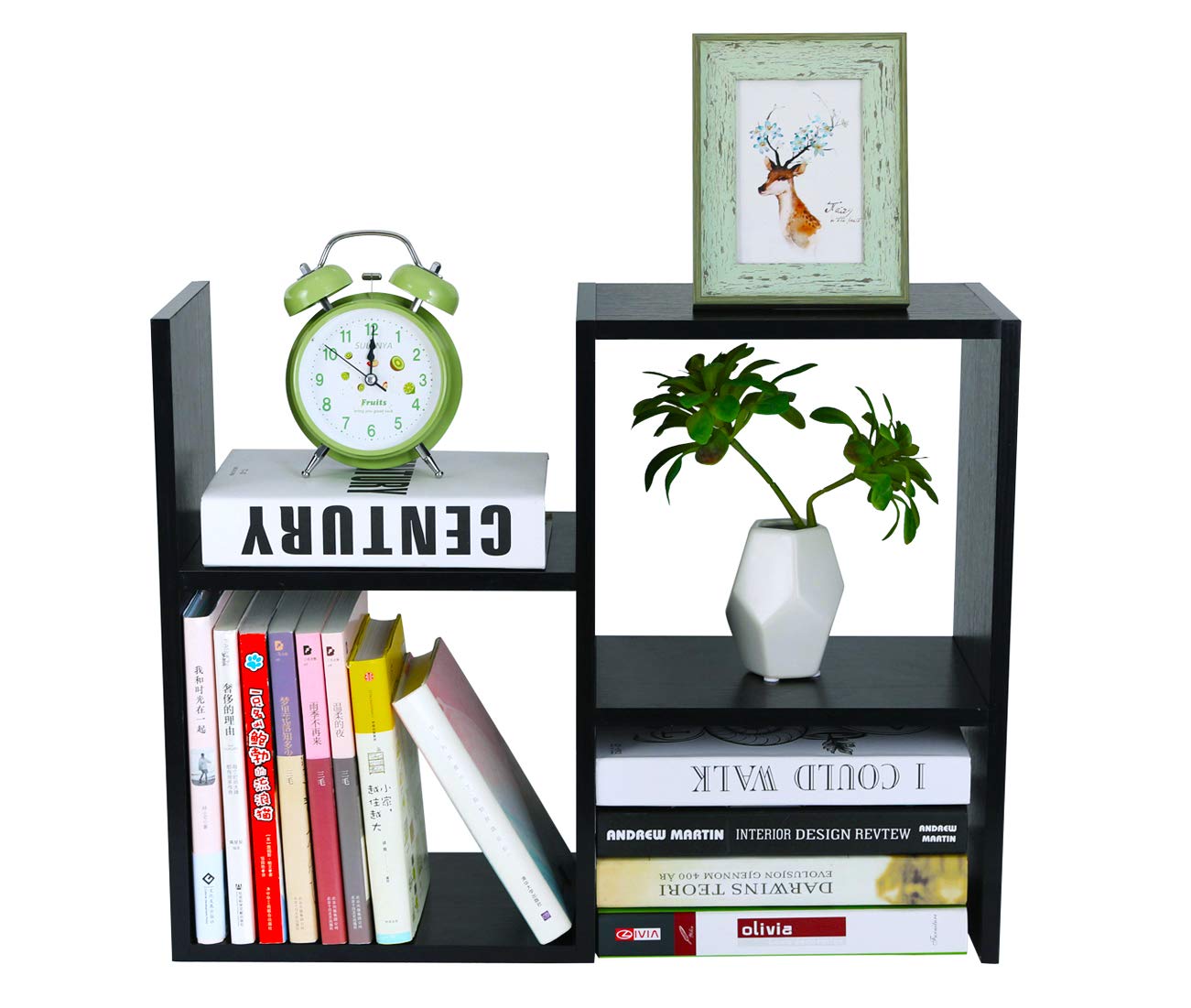 Pag Desktop Shelf Freestanding Wooden Small Bookshelf Desk Supplies Organizers And Accessories Storage Display Rack Office Dorm