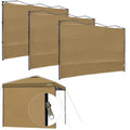 Kampkeeper Instant 10X10 Canopy Sidewalls With Zipper For Pop Up Canopy Frame, 3Pack Sunwalls Fit 10' Outdoor Canopies With Stra